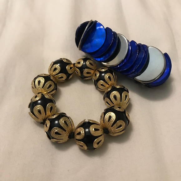 Lot of 2 Stretch Fashion Bracelets - never worn - Picture 2 of 5